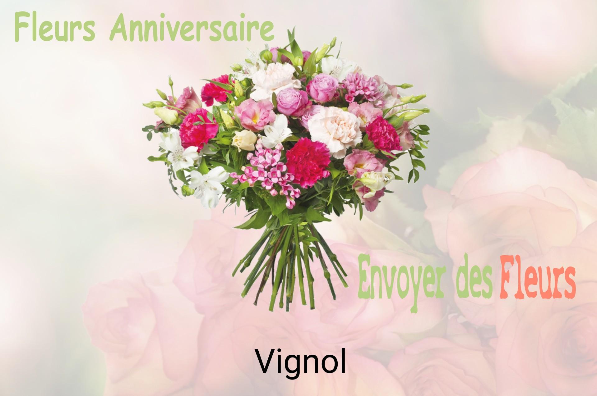 Bouquet de fleurs d’anniversaire livré à Vignol